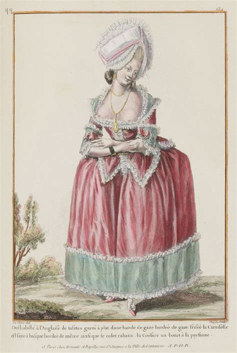 1783 1787 French Fashion Plates