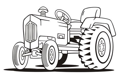 Kolorowanka “mały Traktorek” Do Druku Planeta Dziecka