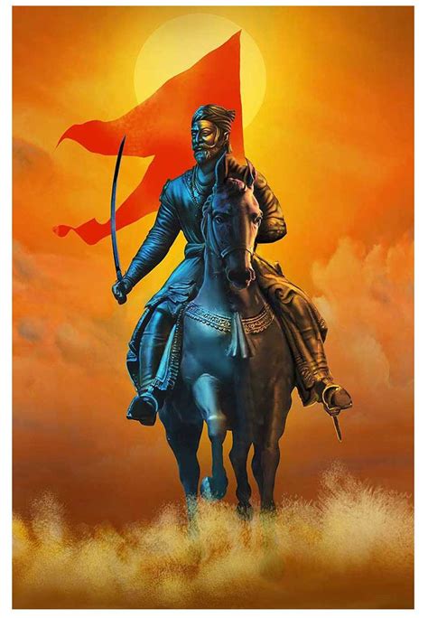 Shivaji Maharaj Canvas Wall Art Canvas Print Indian Etsy India