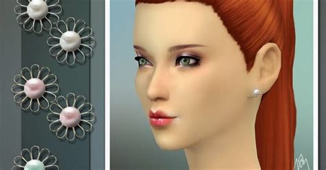 My Sims 4 Blog Flower And Sheep Earrings By Neka Mew