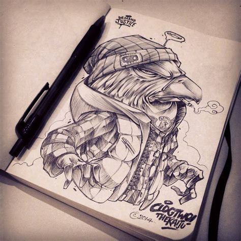Find and save ideas about easy graffiti on. "Demand Justice & Answer" 2014 By clogtwo Ball point on ...