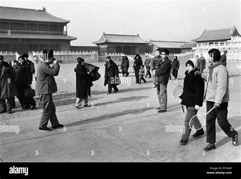 peking forbidden city nscene inside the forbidden city in peking china photographed in 1974