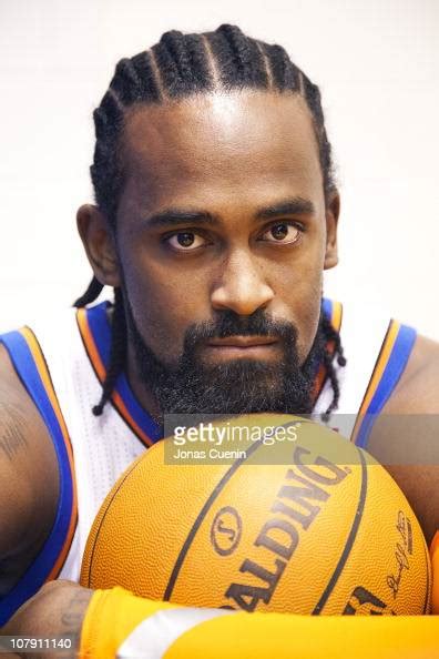 French Basketball Player Ronny Turiaf Poses For A Portrait Session On