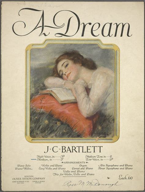 A Dream Sheet Music Art Music Poster Vintage Sheet Music