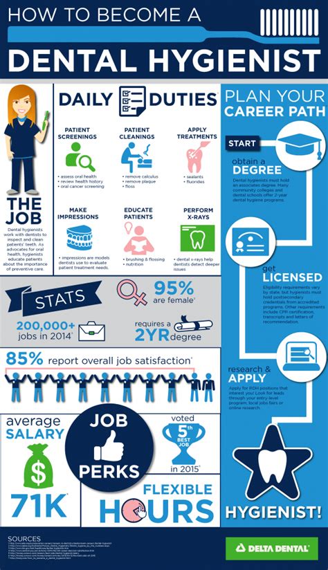 How To Become A Dental Hygienist Infographic Delta Dental Of