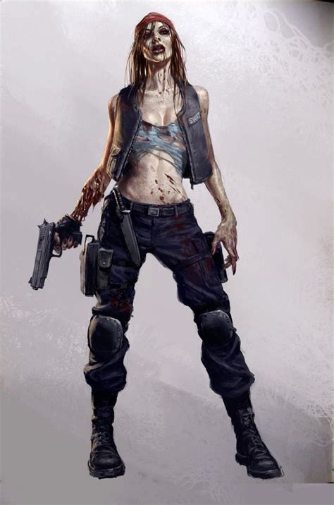 Swat Girl Zombie By Karlkopinski Zombie Art Female Character Concept