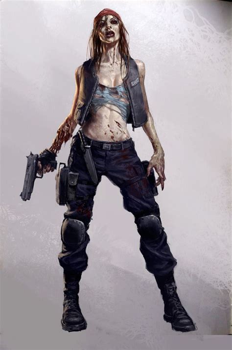 Swat Girl Zombie By Karlkopinski Concept Art Characters Zombie Art
