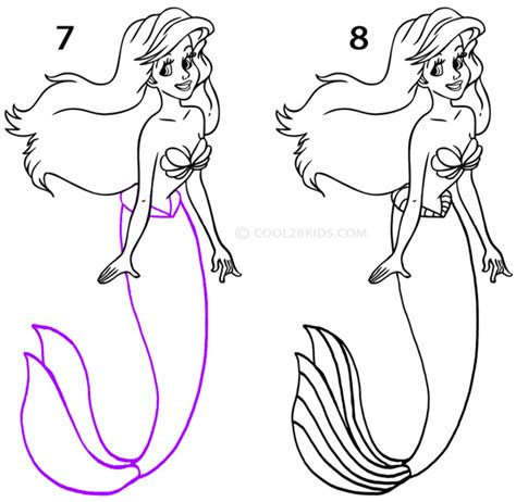 Collection 100 Pictures Pictures Of Mermaids To Draw Completed