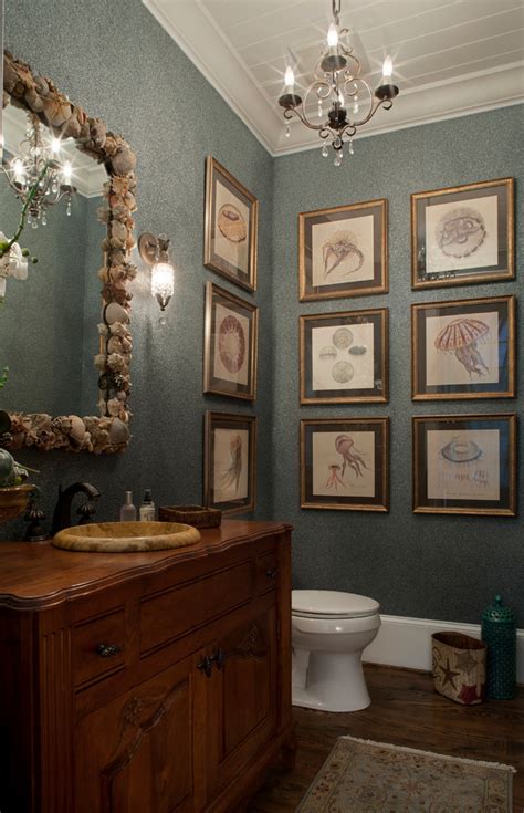 Traditional Coastal Traditional Powder Room Jacksonville By