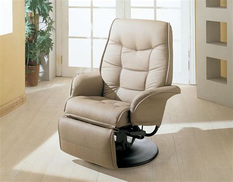 Lounge comfortably in one of these recliners or rocker chairs. Beige Swivel Chair Recliner 7502 from Coaster (7502) | Coleman Furniture