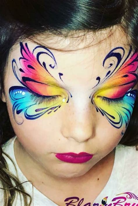 Face Painting Rainbow Butterfly Arsma