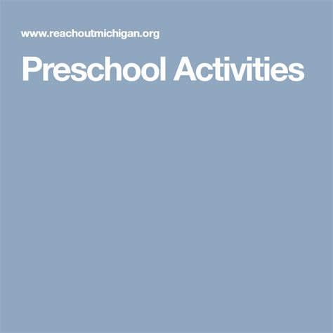 Preschool Activities | Preschool activities, Preschool ...