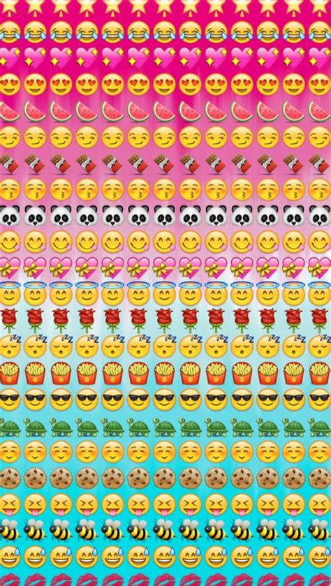 Group Of Emoji Faces Food Animals Hearts Colors Cool We Heart It