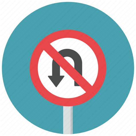 No u turn, prohibit, traffic sign, u turn, u turn prohibit ...