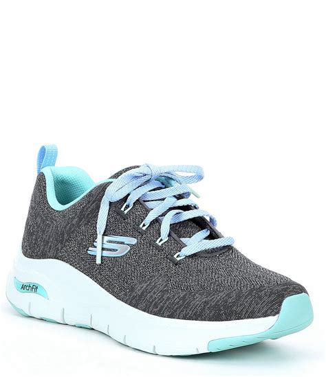 Skechers Womens Arch Fit Comfy Wave Walking Shoes Dillards In 2022