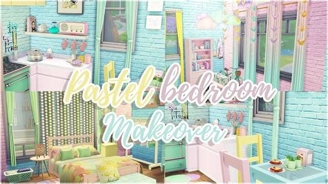 Sims 4pastel Living Bedroom Makeover Cc Thesims4 Ts4 The Sims 4