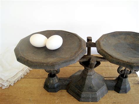Sale Antique Cast Iron Balance Scales Industrial Home Decor Etsy