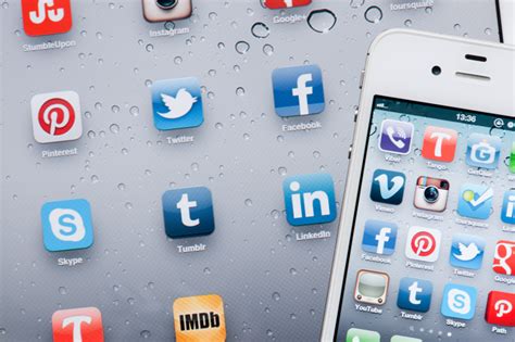 Social Media Logos And Iphone Icons Social Media Speaker And Digital
