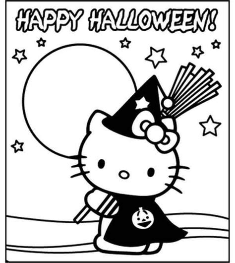 15 Printable Halloween Coloring Pages - Holiday Vault | Hello kitty coloring, Hello kitty