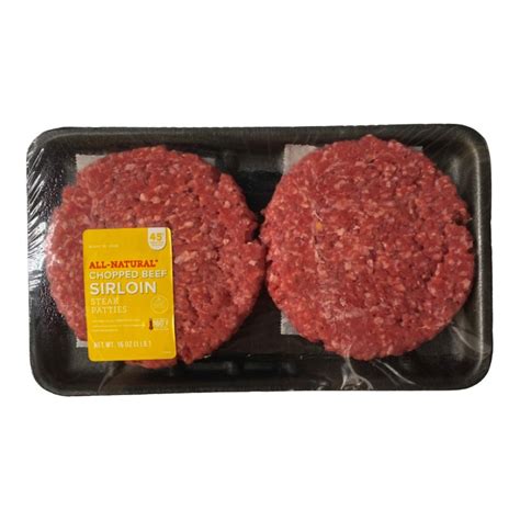 All Natural Chopped Beef Sirloin Patties 16 Oz Delivery Cornershop By