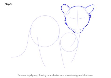 How To Draw Tiger Cub Zoo Animals Step By Step