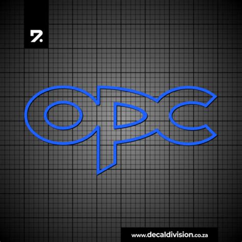 Opel Opc Logo Sticker Outline