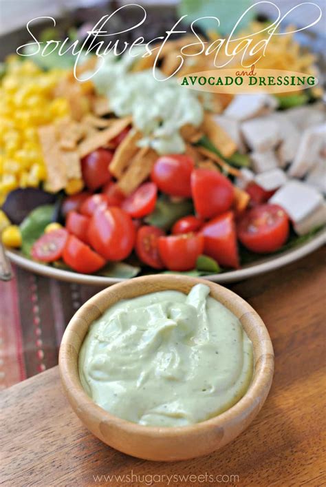 Wir zeigen dir verständlich wie du deinen nächsten grilltag unvergesslich machen wirst. Southwest Chicken Salad with Avocado Dressing - Shugary Sweets