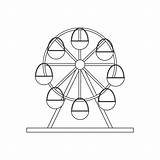 Ferris Wheel Illustration sketch template
