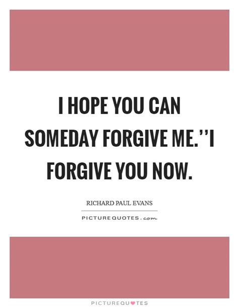 I Hope You Can Someday Forgive Mei Forgive You Now