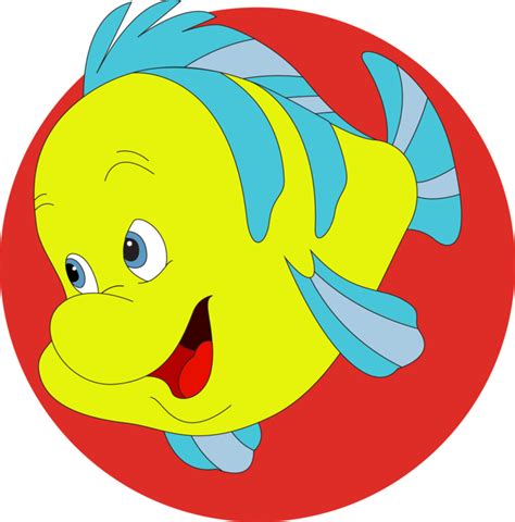 Disney Applique Disney Illustration Flounder Guppy The Little