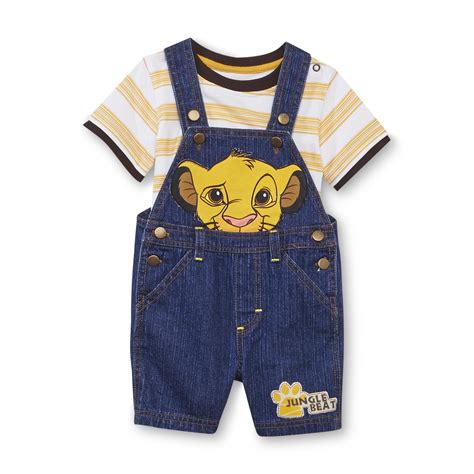 Disney Newborn Boys T Shirt And Overalls The Lion King Clothing