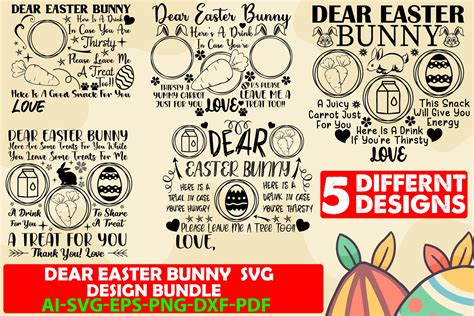 Dear Easter Bunny Svg Design Bundle Graphic by Exclusive Craft Store