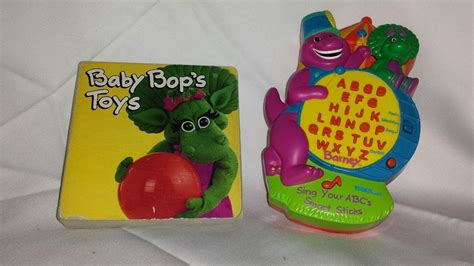 Barney And Friends 1999 Sing Your Abcs Smart Stick And 1993 Baby Bop Book