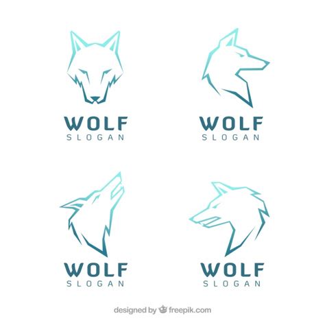 Premium Vector Various Modern Logos Of Wolves