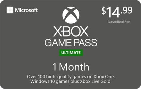 Xbox Game Pass Unlimited 1 Month Kroger