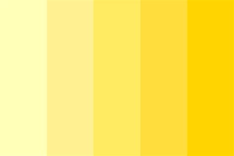 Soft Pastel Yellow Shades Color Palette