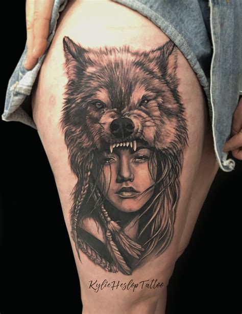 Wolf Head Tattoo Shop Beaulah Sherrill