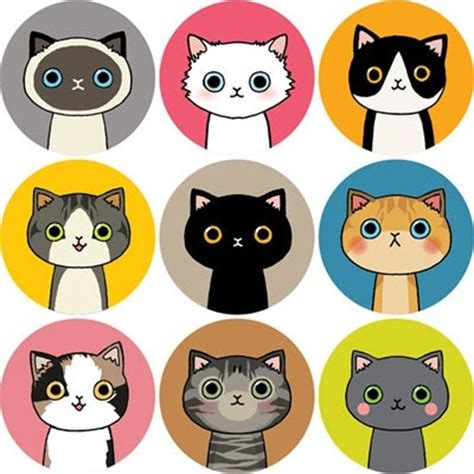 Planner Stickers Cat Kitty Stickers Vinyl Stickers Stationery