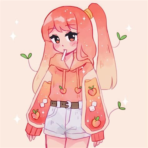 Acatcie On Instagram Peach Ice Tea Girl Decorate The Comments With