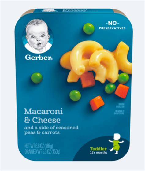 Gerber Toddler Meals Macaroni And Cheese 1source