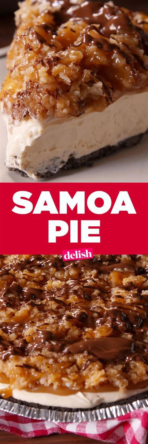 Easy and delicious samoa pie. Pin on All things coconut