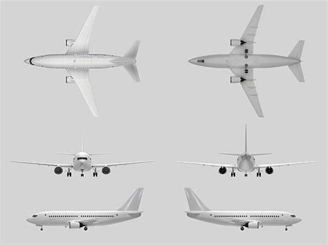 Airplane Side View Isolated Stock Photos Pictures And Royalty Free