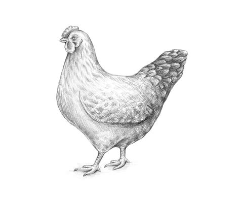 How To Draw A Chicken And A Rooster