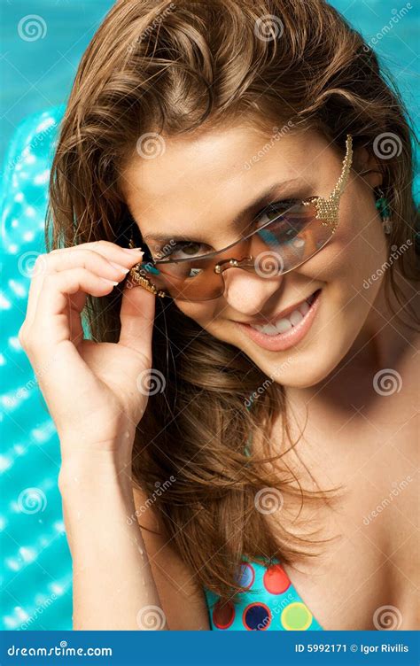 Beautiful Woman In Sunglasses Stock Image Image