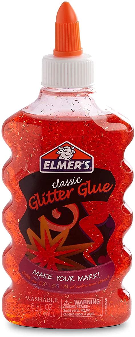 Elmers Glitter Glue Washable Red 6 Oz 1 Count