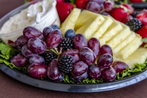 Assorted Fruit And Cheese Tray Stock Image Image Of Snacks Cubes