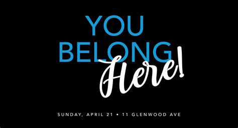 “you Belong Here” Easter Sunday Event Tapestry Church Jc