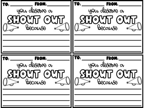 Staff Shout Out Digital Printables Staff Classroom Student Etsy