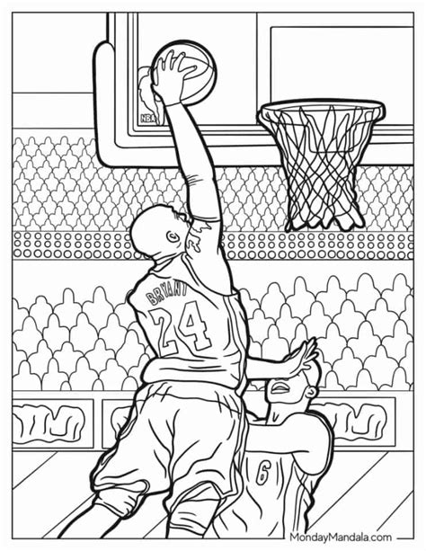 30 Nba And Basketball Coloring Pages Free Pdf Printables