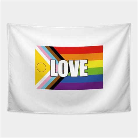intersex inclusive pride progress pride flag love intersex flag tapestry teepublic